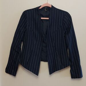 Forever21 pinstripe bolero sz. M